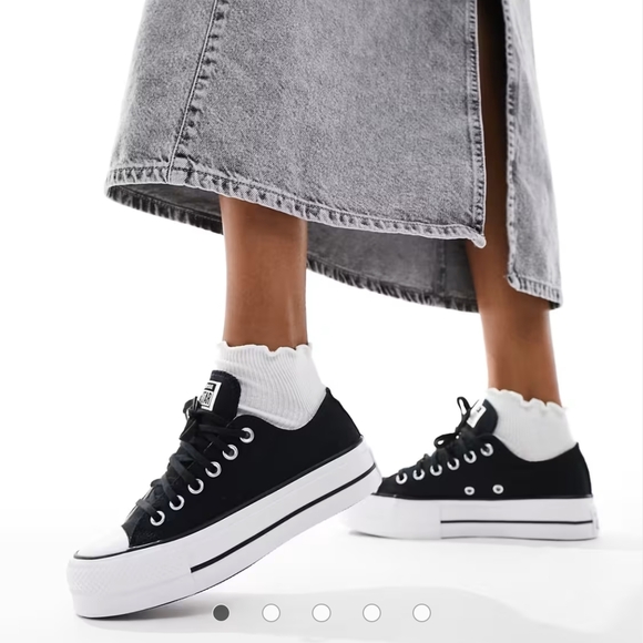 Converse Women's Black Low-Top Sneakers - Picture 3 of 14